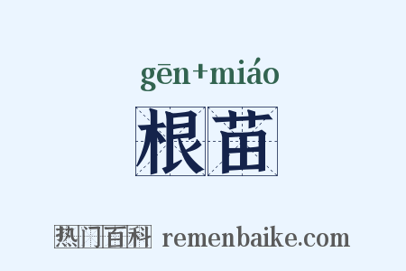 根苗是什么意思的图片